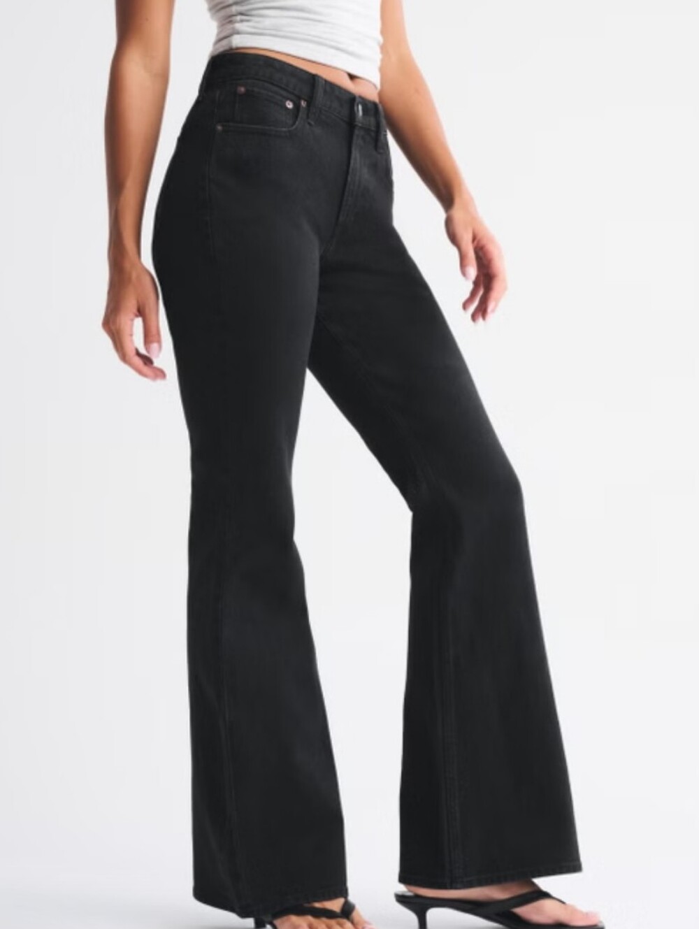 Abercrombie And Fitch High Rise Flare Size 27 Long NEW